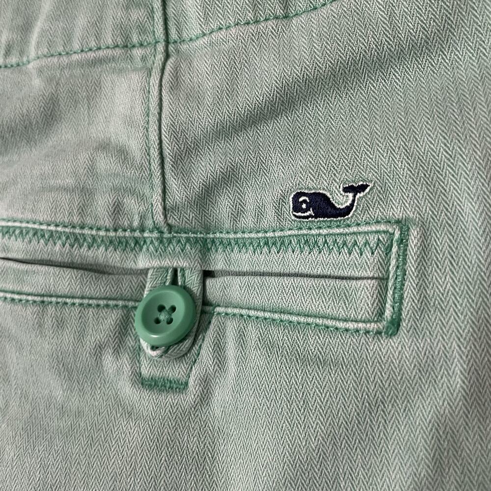 Vineyard Vines Sea Swell Green Shorts Pockets Size 10 Women Stretch Preppy - Picture 6 of 8